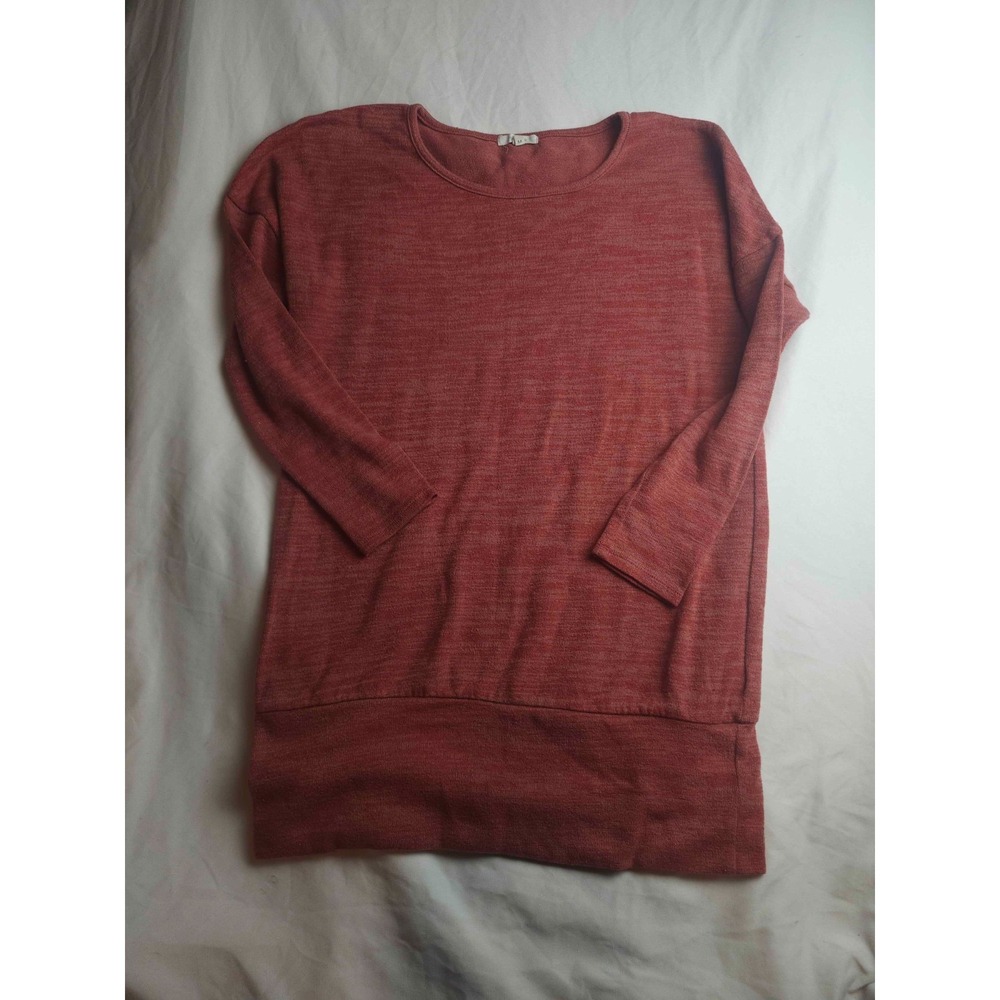 Maurices Pullover Sweater Womens Medium Red Knit Long Sleeve Tunic Casual